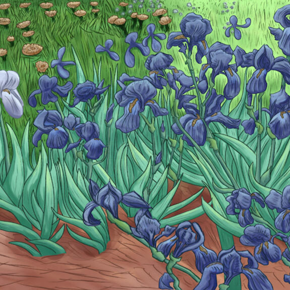 Van Gogh's Irises in my style